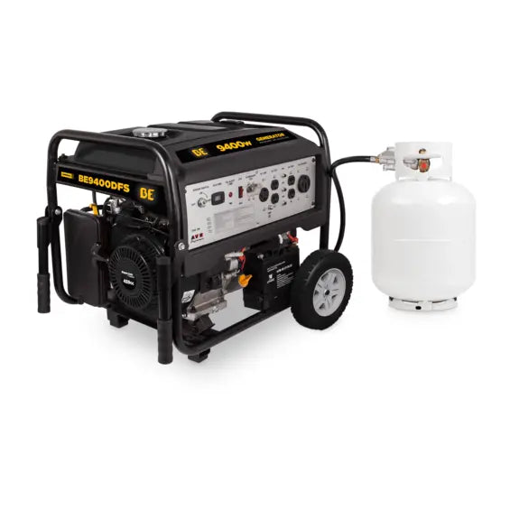 9,400 Watt Dual Fuel Electric Start Generator – BE Power Equipment