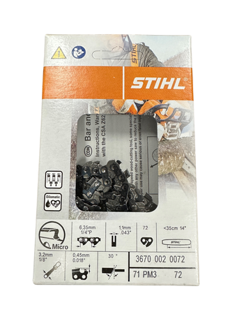 Stihl Replacement Chain 71PM372E 14" for Stihl MSA200 Electric