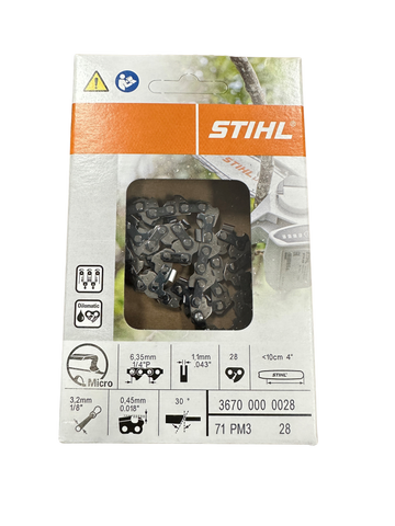 Stihl Replacement Chain 71PM328 4" for Stihl GTA26