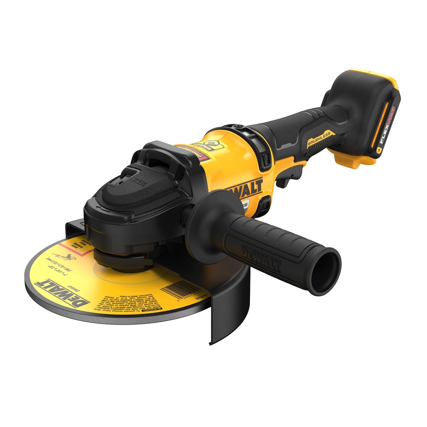 DeWalt FLEXVOLT® 60V MAX* 7 IN. BRUSHLESS CORDLESS
GRINDER WITH KICKBACK BRAKE™
(TOOL ONLY)