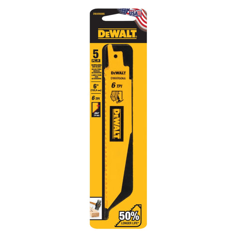 DeWalt 6" 6 TPI 1" Demo Wood (5 PK)