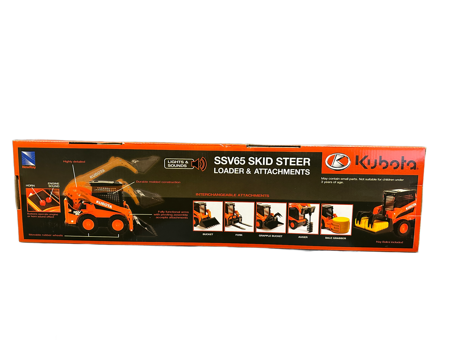 Kubota SSV65 Skid Steer Loader & Attachments