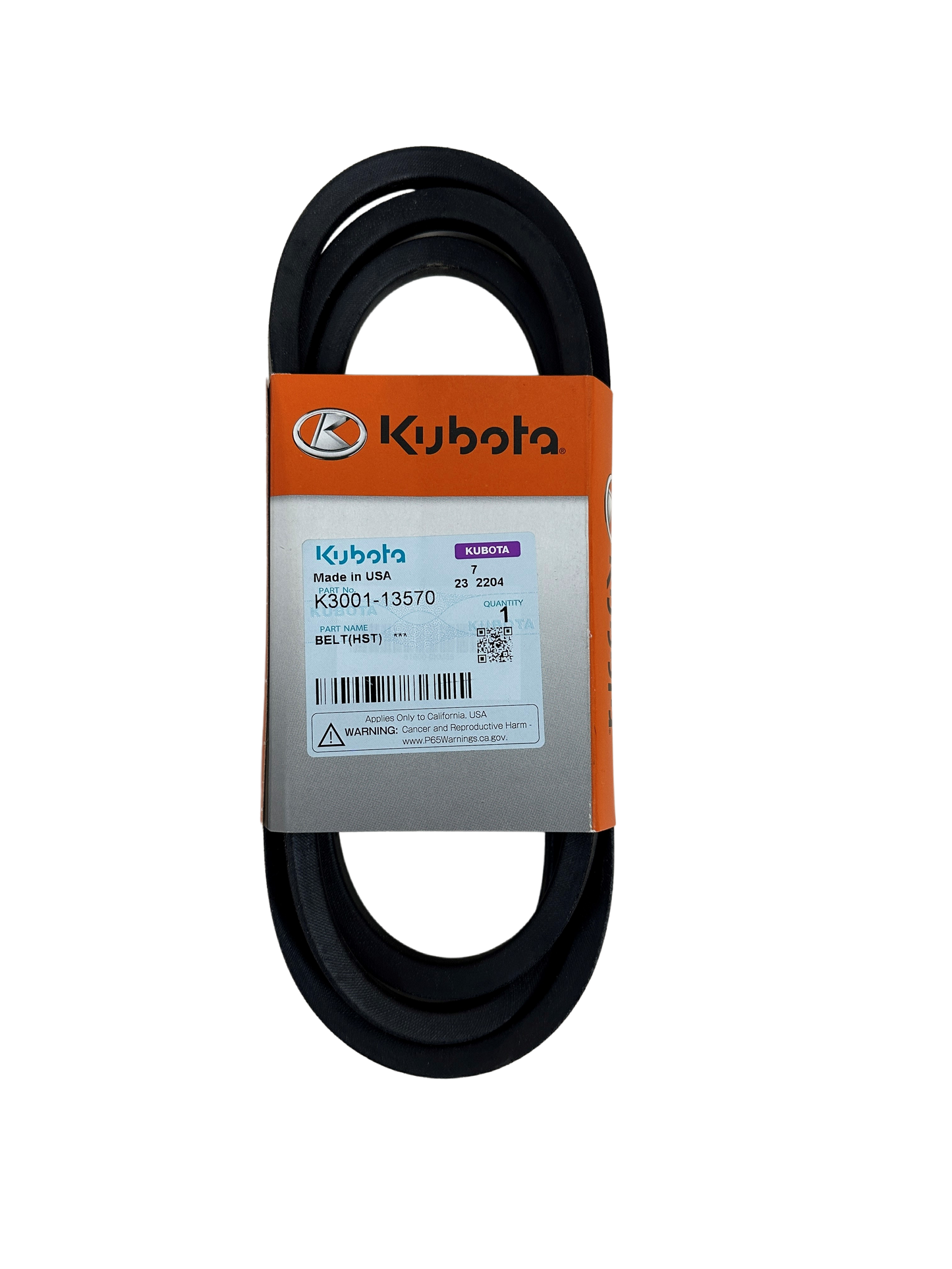 Kubota fan belt best sale