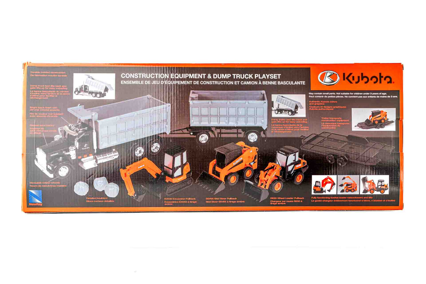 Kubota Construction Equipment & Dump Truck Playset