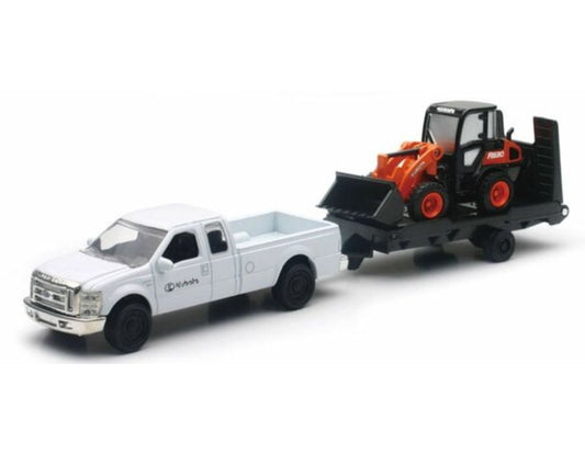 Kubota Toy Kubota R630 Loader Toy with Chevy Pick up and Trailer