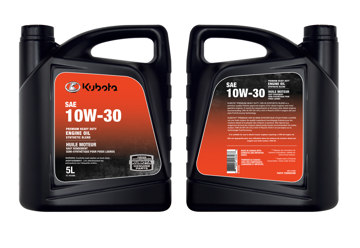 Kubota Engine Oil 10W30 5L 7200005298